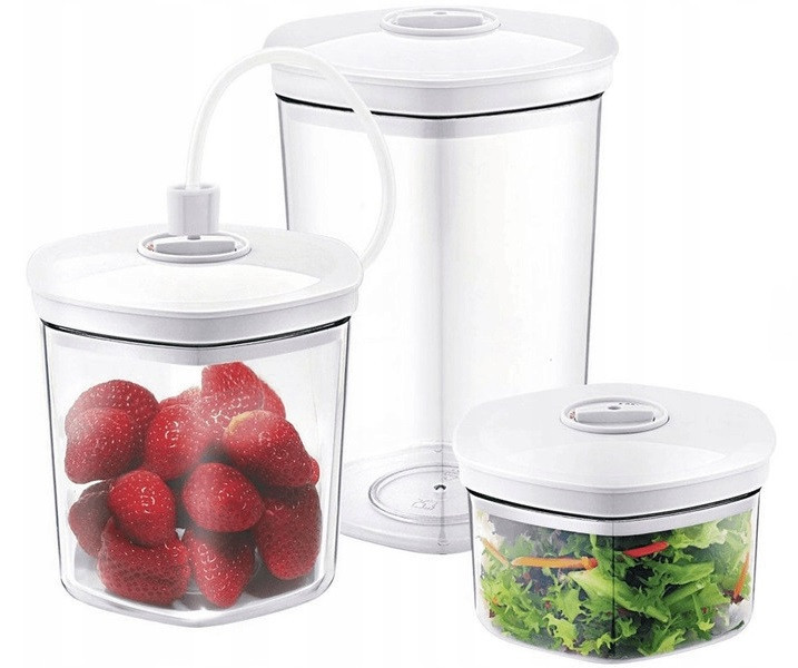 Набір контейнерів Вакуумних 3 шт + шланг з адаптером CASO "Vacuum Canister Set" (1260) Нововолинськ - фото 1