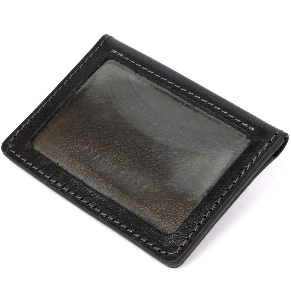 Кожаная визитница GRANDE PELLE 11487 Черный Киев - изображение 2