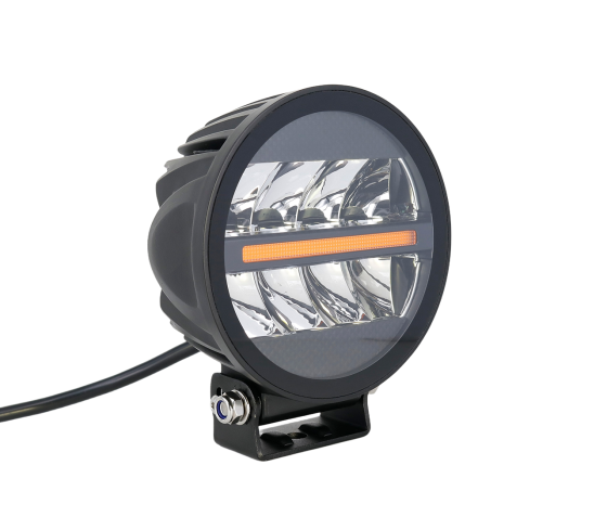 Світлодіодна фара StarLight SL-D0440D кругла, дальнє світло WHITE + DRL 37W 4000Lm 5700K 12/24V (∅138мм) Харків