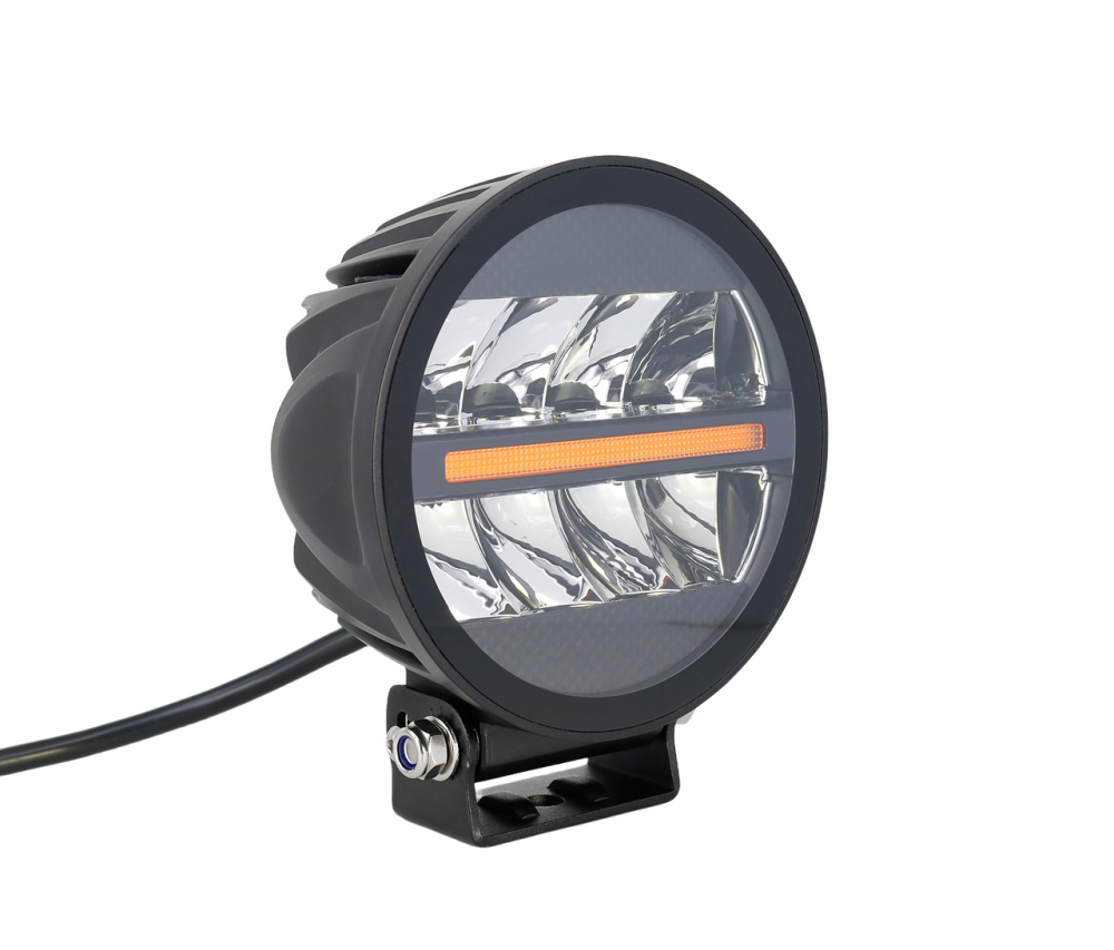 Світлодіодна фара StarLight SL-D0440D кругла, дальнє світло WHITE + DRL 37W 4000Lm 5700K 12/24V (∅138мм) Харків - фото 1