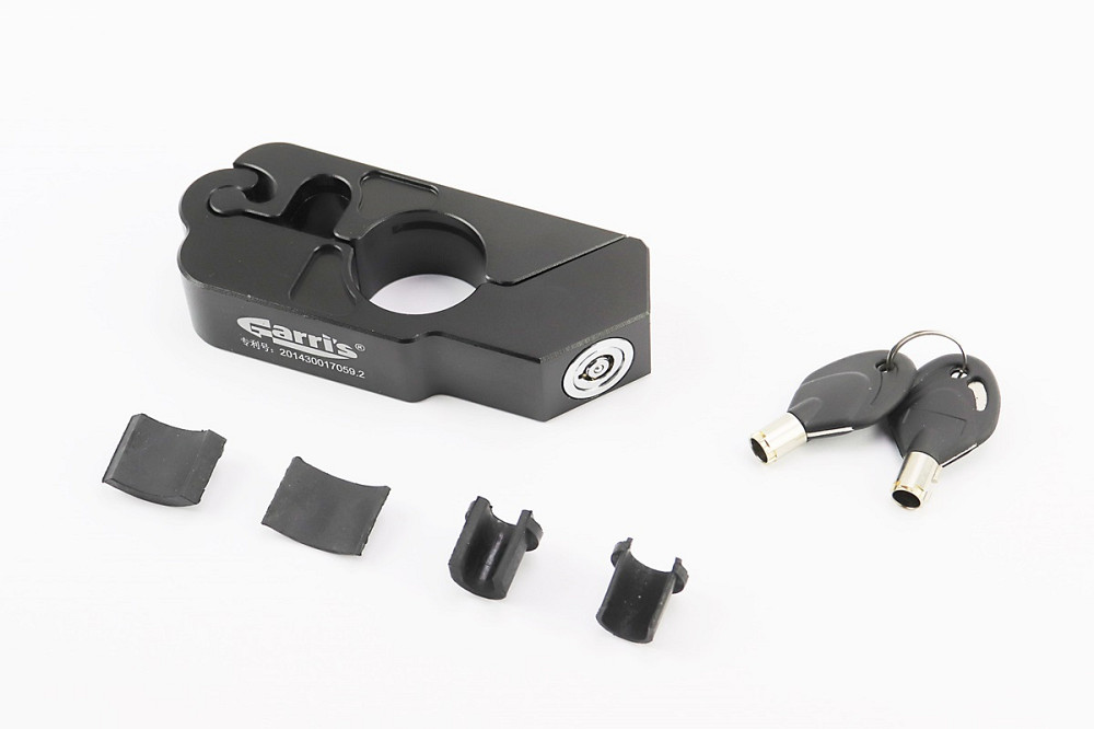 Замок протиугінний на важіль гальмівної (малий), чорний Київ - фото 1