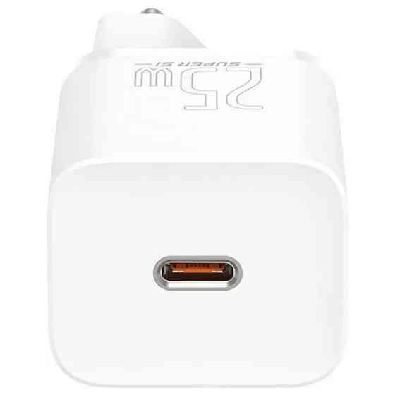 Сетевое зарядное устройство Baseus Super Silicone PD Charger 25W Cable Type-C to Type-C 3A (1m) белый Львов