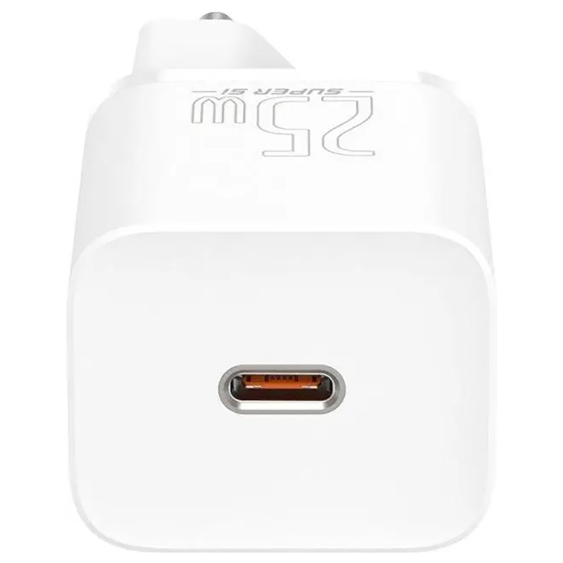 Сетевое зарядное устройство Baseus Super Silicone PD Charger 25W Cable Type-C to Type-C 3A (1m) белый Львов - изображение 5