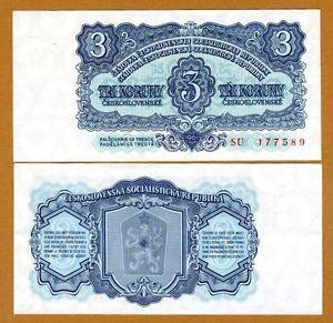 Чехословаччина/Czehoslovakia 3 Korun 1961 P81b UNC Полтава - фото 1