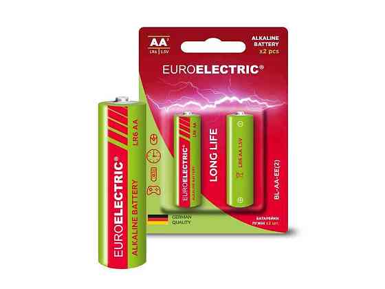 Батарейка щелочная LR6/AA 2шт 1,5V (блистер) ТМ EUROELECTRIC Киев