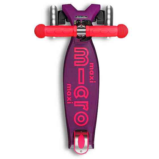 Самокат Micro серії Maxi Deluxe Neon LED – Ультра рожевий Дніпро