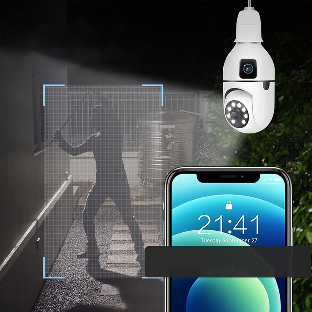 Wi-FI камера видеонаблюдения в патрон E27,4МР,Sq02 SBR Киев - изображение 2