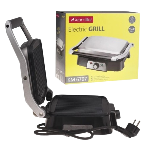 Електричний гриль 1500W 6707 KAMILLE Житомир