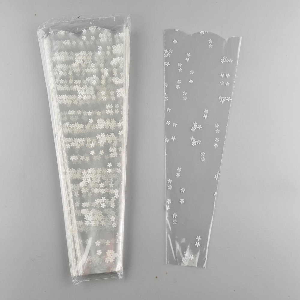 Упаковка конус под цветы h40/ 5низ/15верх белый (100 шт) 159 (3) (100 шт) Харьков - изображение 3