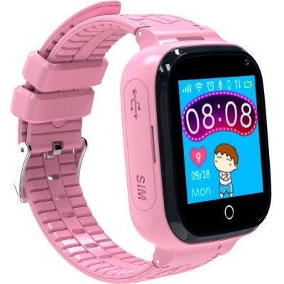 Смарт-часы Gelius Pro GP-PK007 (Ocean) Pink Kids smart watch with GPS tracker (Pro GP-PK007 (Ocean) Pink) Винница - изображение 3
