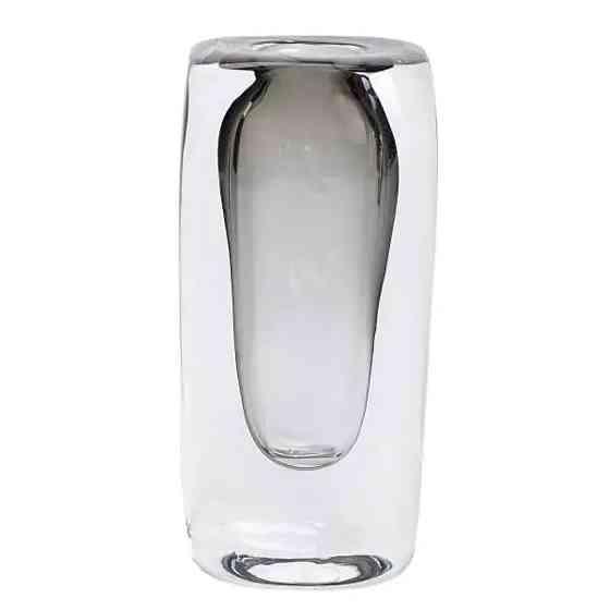 Ваза стеклянная прозрачная 8.3х6х18.5 см для цветов декоративная 150 мл HP-10-17 Киев