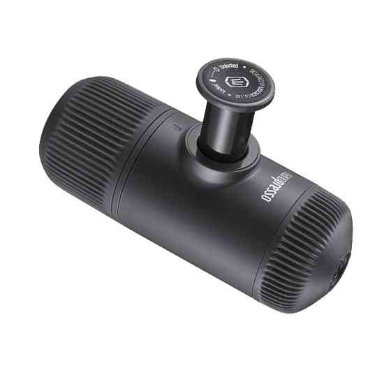 Портативна еспресо-кавоварка Wacaco Nanopresso сіра з чохлом, механічна, для меленої кави Київ