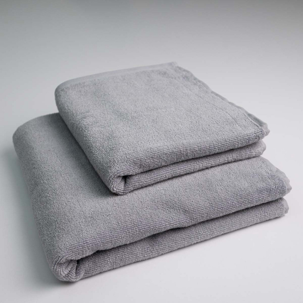 Набор махровых полотенец двусторонних Лаванда 2шт GM Textile 50х90см, 70х140см 400г/м2 (Лавандовый Серый) Сумы - изображение 10