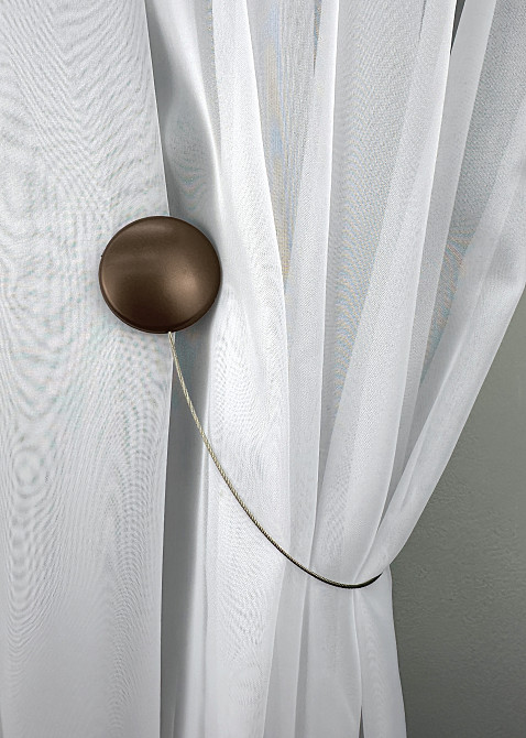 Магниты для штор и гардин Круг 2 шт Коричневый (81-294) Киев - изображение 4