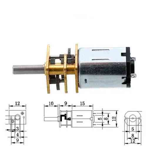 Мотор редуктор микро моторчик 12GAN20 200 об/мин 12В Винница