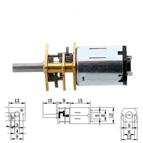 Мотор редуктор мікро моторчик 12GAN20 200 об/хв 12В Вінниця - фото 1