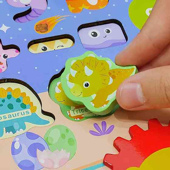 Логічна дошка WToys математичний+фруктовий сортер шестерні спинер годинник пальчиковий лабіринт магнітна рибалка (53482) Чернігів