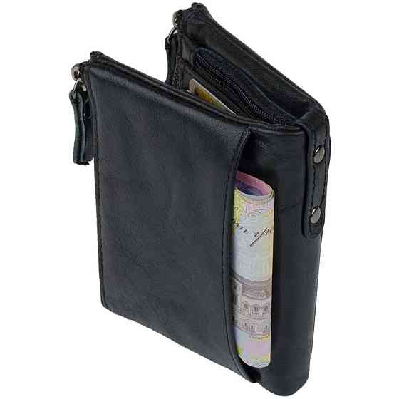 Гаманець унісекс Чорний (Vintage) Київ