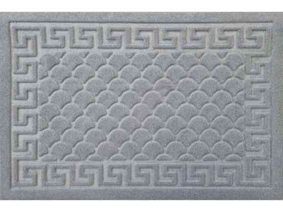Коврик 40*60см с тиснением No3 Velour Steel Grey ТМ BONA DOMUS Киев