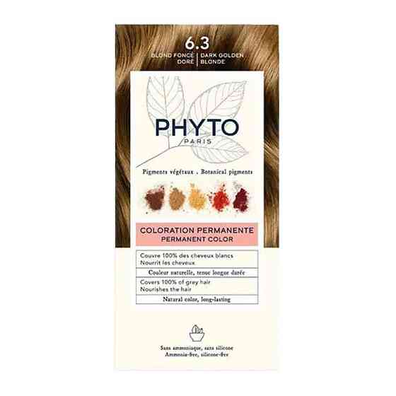 Фіто Фітоколор Безаміачна крем-фарба для волосся Phyto PhytoColor Coloration Permanente 6.3 Темно-русявий золотистий 112 мл Дніпро