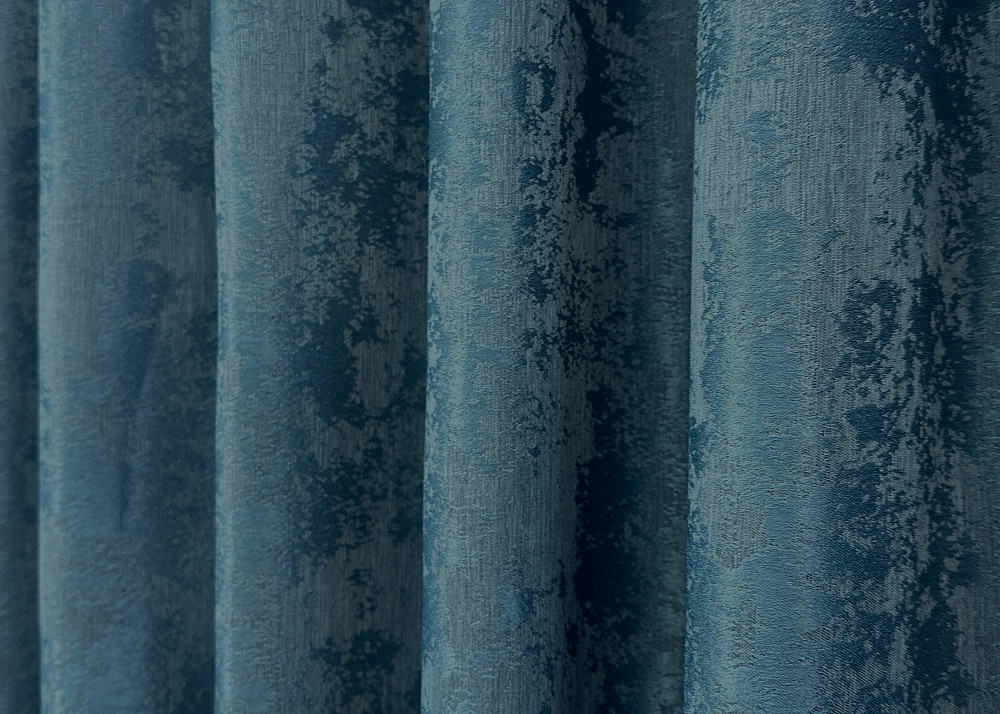 Комплект готовых штор VR-Textil Жаккард Sultan YL № 1546ш Лазурный 100х270 см 2 шт (31-785) Киев - изображение 7