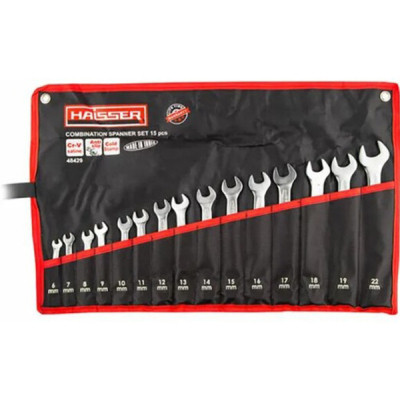Ключ HAISSER 15шт.CRV Cold Stamped 48429 (97387) Вінниця - фото 1