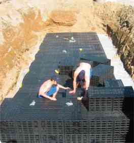 Дренажный блок для отвода воды в дренажных системах Graf 300 литров Киев