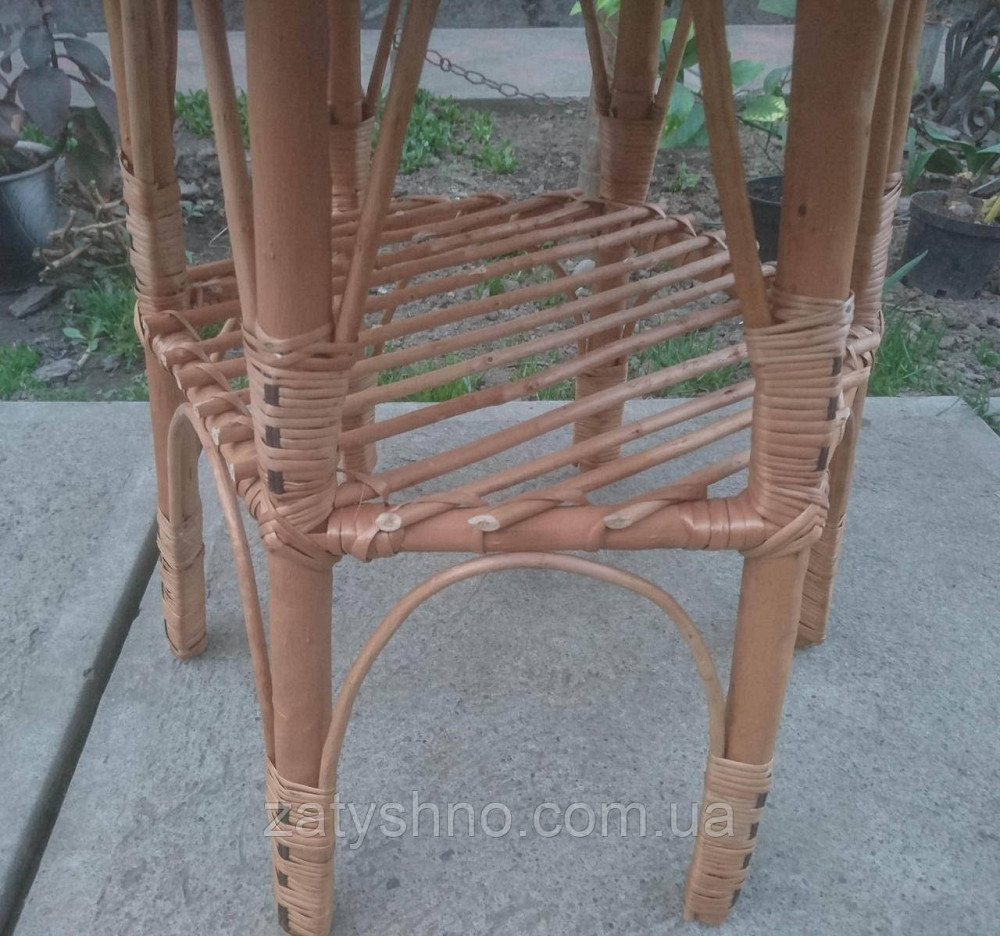 Стіл шестигранний плетений із лози Київ - фото 6