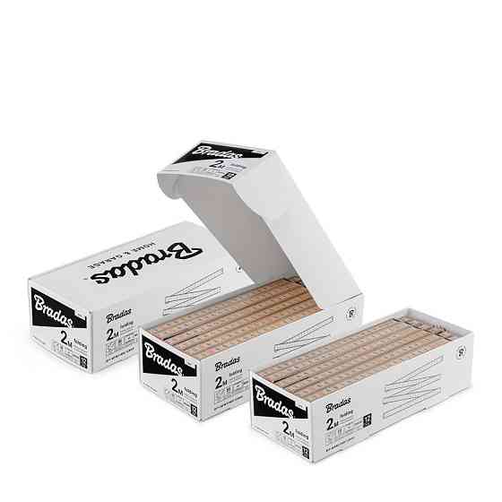 Лінійка розкладна, дерево, 2м, пружина, DIY-MFW21WD/12BOX Київ