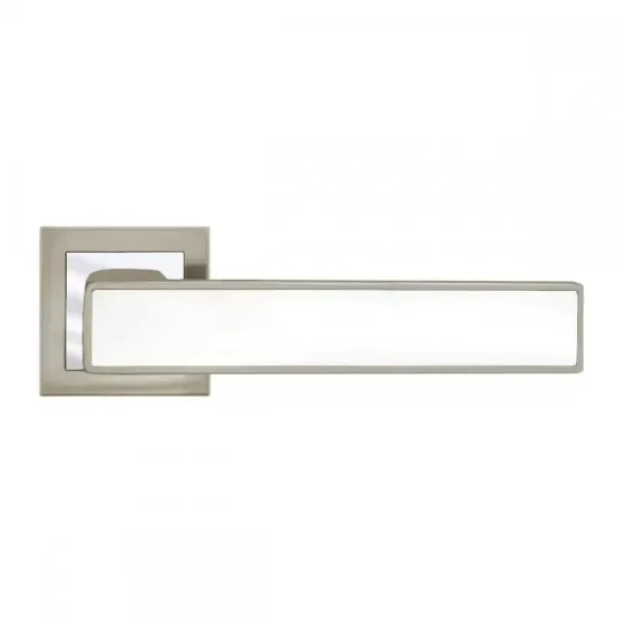 Ручка раздельная Punto (Пунто) ONYX SN/WH-19 Матовый никель/белый Киев