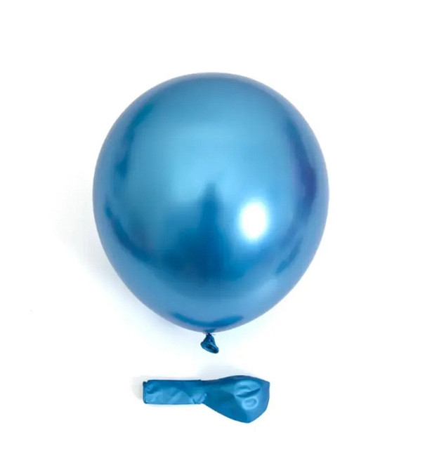 Латексный шарик синий хром 12'' 30см Киев - изображение 1