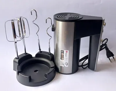 Потужний і багатофункціональний ручний міксер на підставці 240 Вт З 5 режимами 2 вінчики; 2 гаки DOMOTEC R6629A Одеса - фото 5