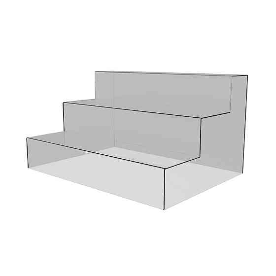 Товарная горка EKOSTAR на 3 полки 550х400х300 Киев