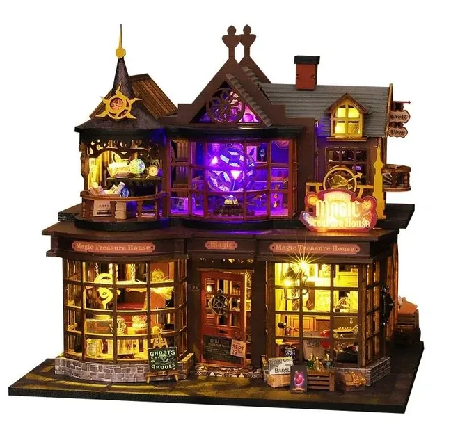 3D Румбокс DIY House Будинок скарбів + Пилозахисний купол (ES016-B) Київ - фото 1