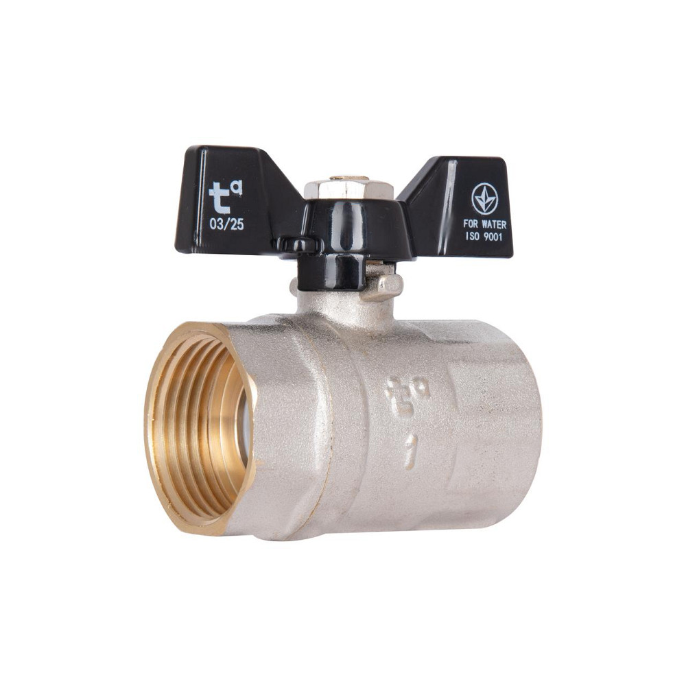 Кран кульовий Thermo Alliance Base 1" ВР для води (метелик) SD602W25 Київ - фото 1