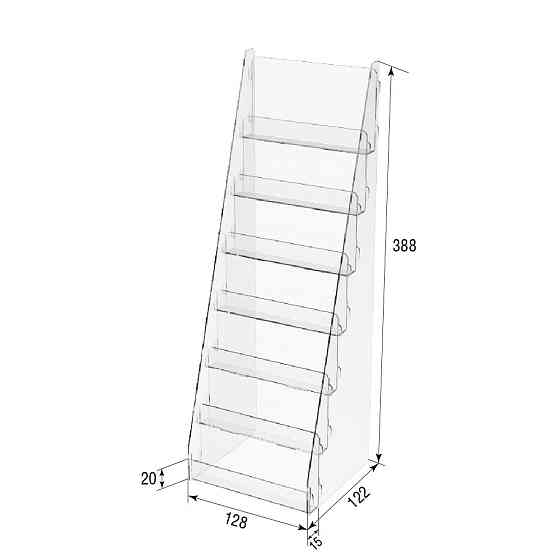 Товарна горка EKOSTAR на 7 полиць 128х122х388 Київ