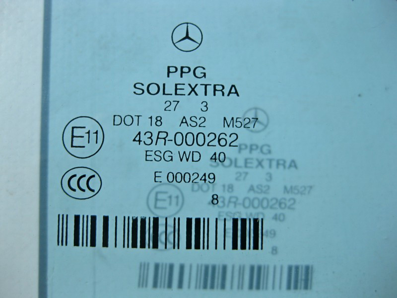 Mercedes-Benz  A2117350610 43R-000262 Скло синє задніх правих дверей E-Class W211 avantgarde Одесса - изображение 2