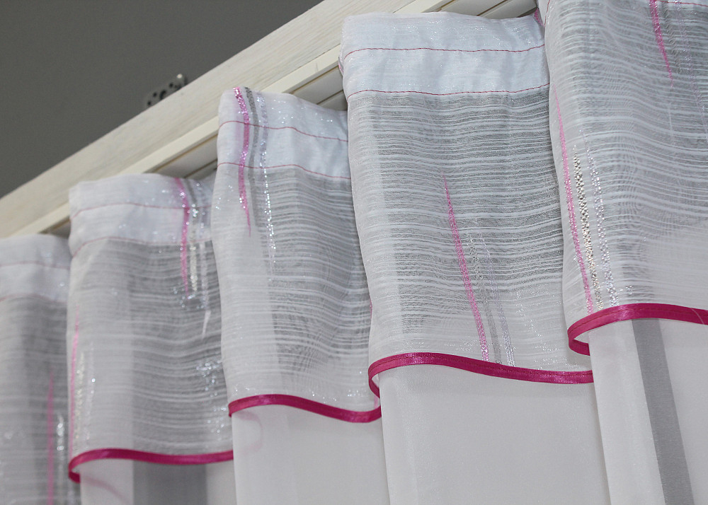 Кухонний комплект VR-Textil № 00к білий з рожевим 280х170 см (59-955) Київ - фото 3