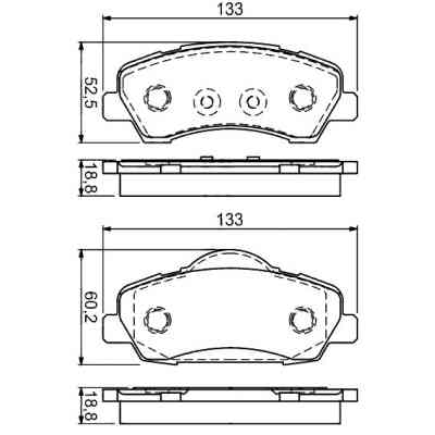 Тормозные колодки Bosch 0 986 494 713 Винница