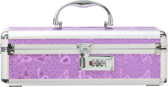 Кейс для зберігання секс-іграшок BMS Factory - The Toy Chest Lokable Vibrator Case Purple з кодовим Львів