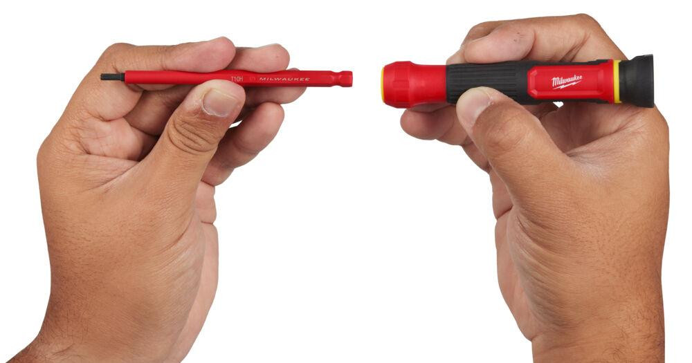 Набір прецезійних викруток VDE MILWAUKEE 8-в-1 (ручка VDE + 8 біт VDE) Одесса - изображение 3
