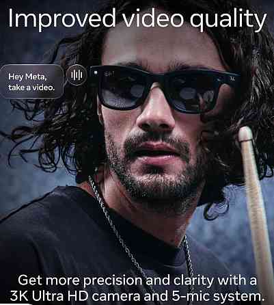 Розумні окуляри Ray-Ban Meta Gen 2 Wayfarer Matte Black/Clear 1 шт. NEW! Харків