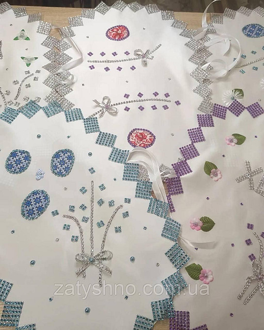 Кошик білий дитячий великодні з прикрасою Київ - фото 7