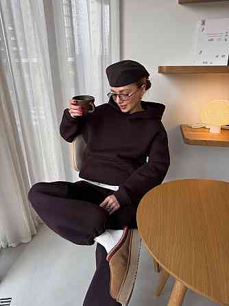 Жіночий теплий костюм Шоколадний 48/52 Харків