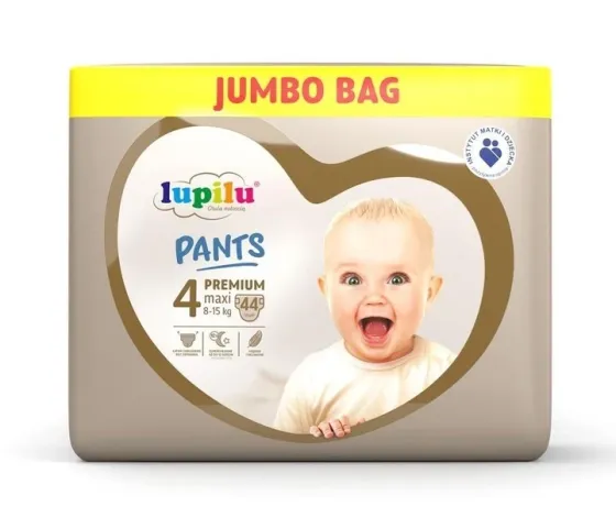 Дитячі одноразові підгузники - трусики LUPILU Pantsy PREMIUM 4 Maxi 8-15 кг 44 шт Львів
