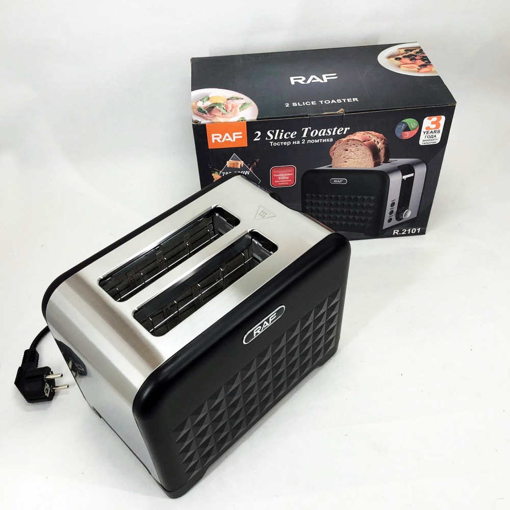 Хороший тостер для хліба RAF R.2101 900 Вт, Тостер зі стійкими ніжками для дому та офісу EL-93 Львів - фото 16
