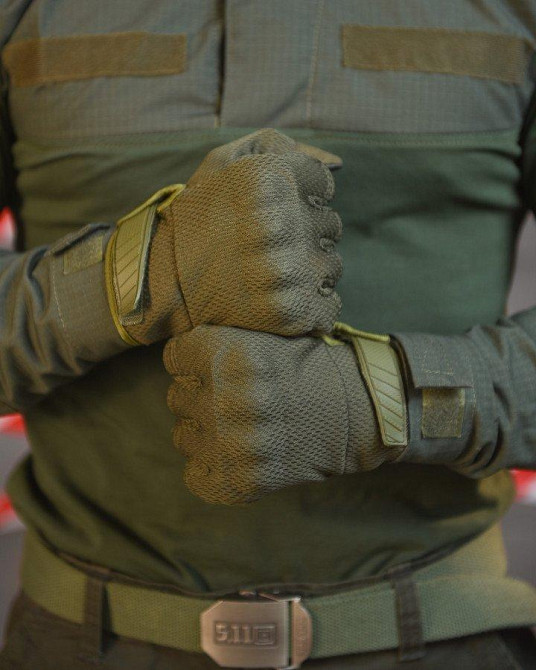 Тактические перчатки олива Одесса - изображение 7