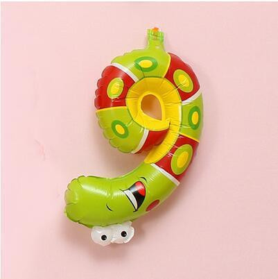 Шарик цифра 6 Червячок 16 дюймов разноцветный Киев - изображение 3