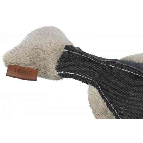 Игрушка Trixie для собак BE NORDIC Камбала Хаджо со звуком полиэстер/хлопок серый 35 см Винница