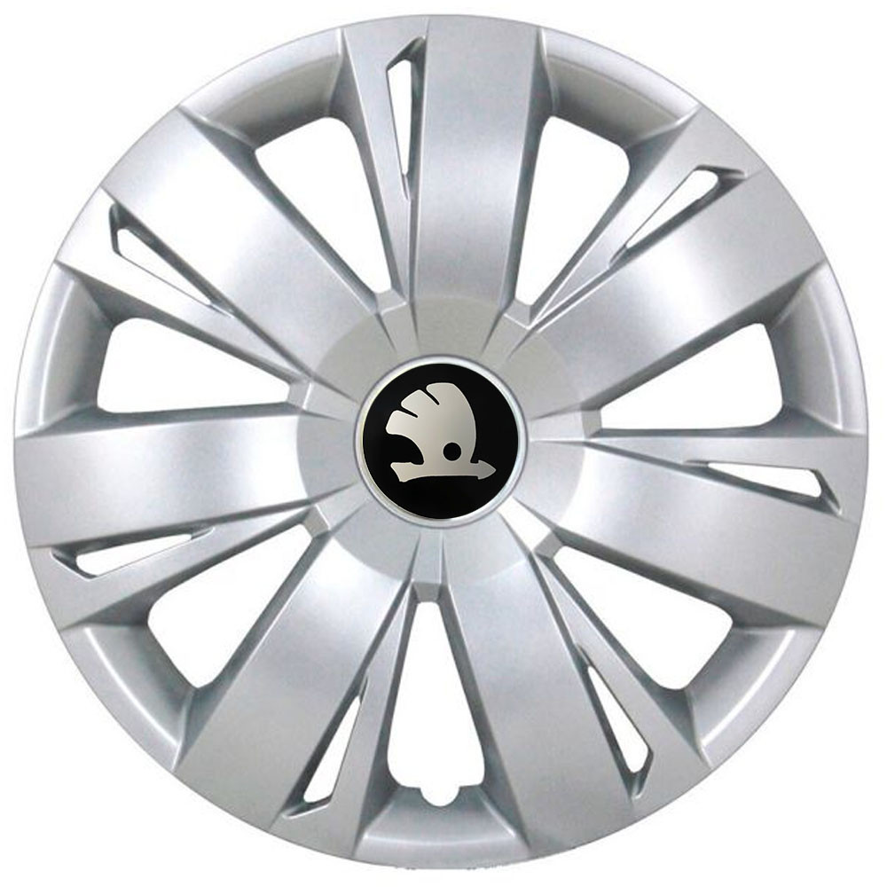 Автомобильные модельные колпаки R16 Skoda 411 4шт, SJS, серебряные Киев - изображение 1